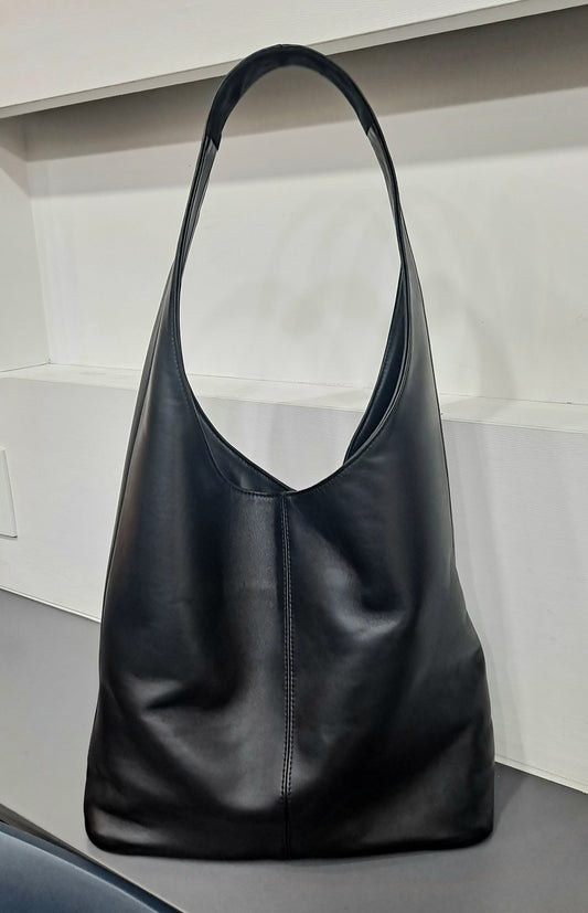 Soft touch sheepskin hobo bags