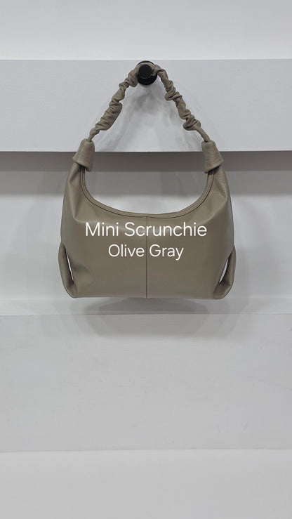Mini Scrunchie Olive Gray