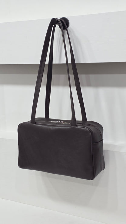 Flat Boston Mini Espresso Calf