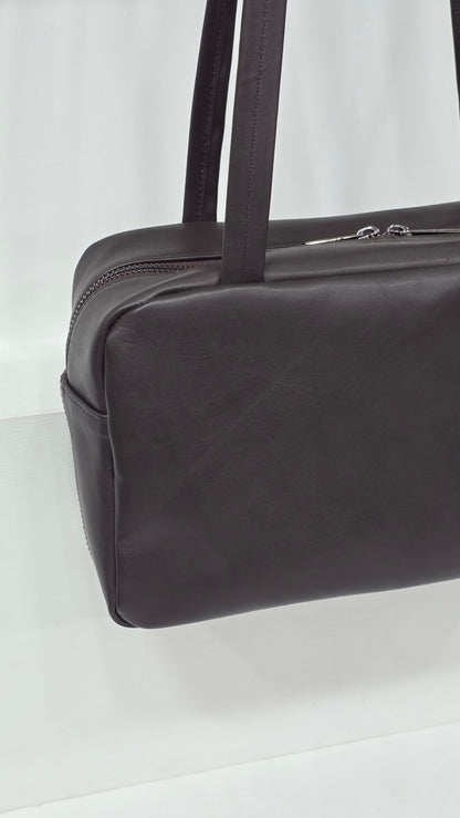 Flat Boston Mini Espresso Calf