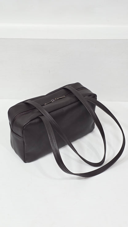 Flat Boston Mini Espresso Calf