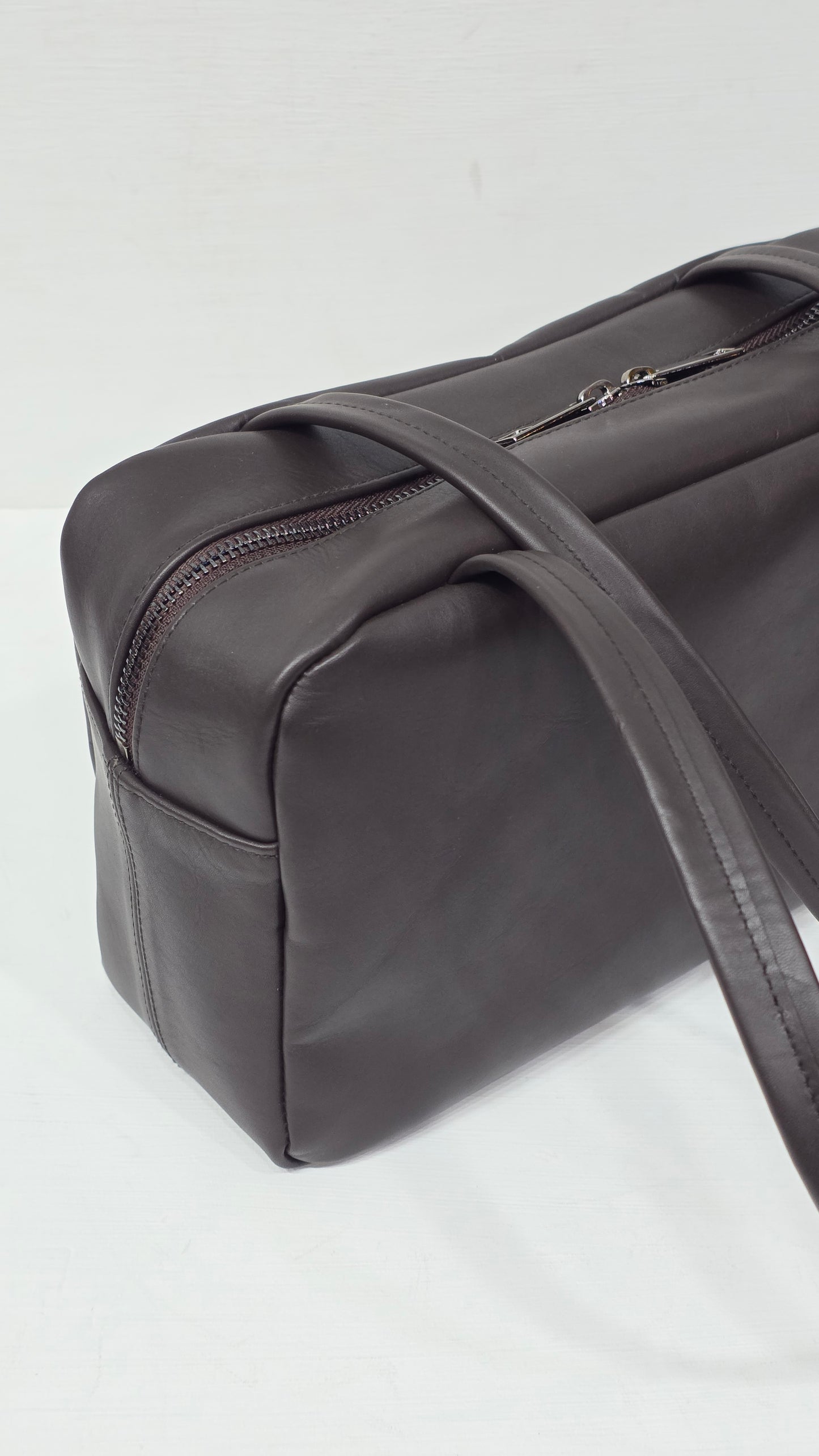 Flat Boston Mini Espresso Calf