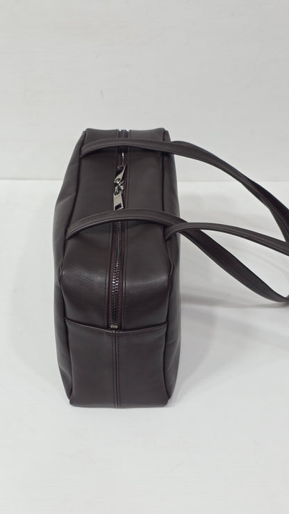 Flat Boston Mini Espresso Calf