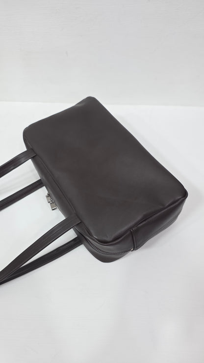 Flat Boston Mini Espresso Calf