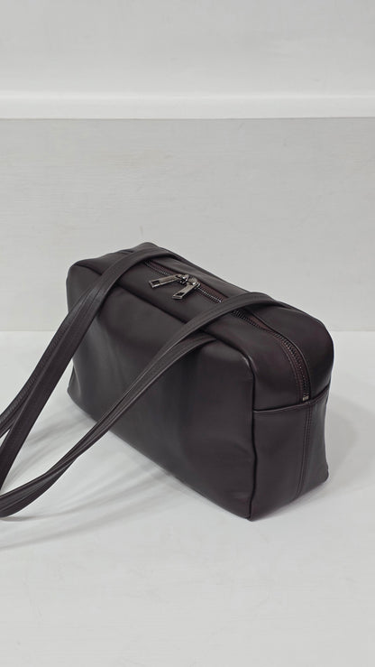 Flat Boston Mini Espresso Calf