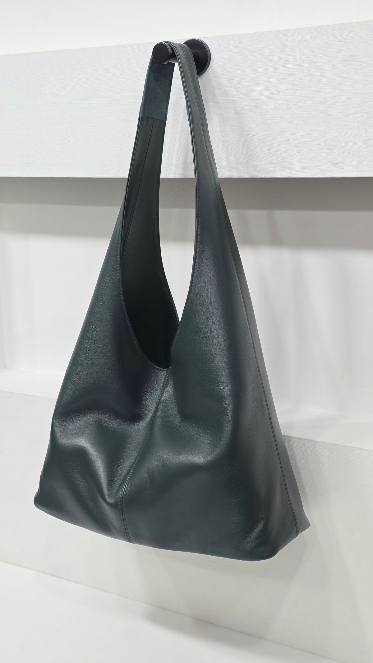 Deep Pine Green Lambskin Mini
