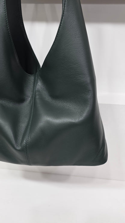 Deep Pine Green Lambskin Mini