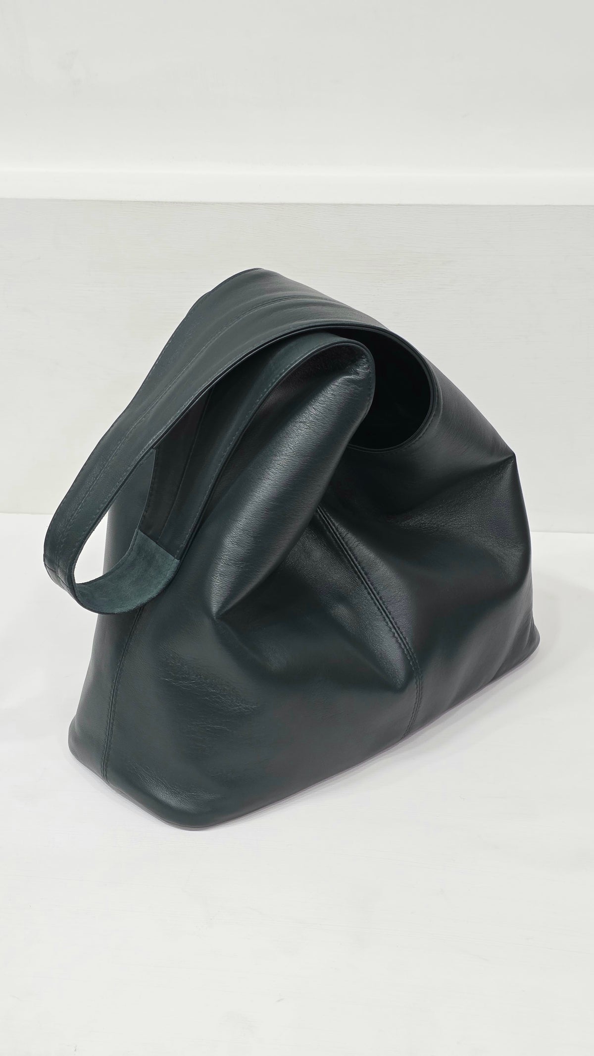 Deep Pine Green Lambskin Mini