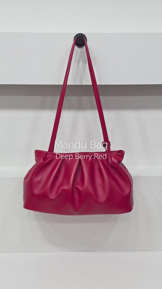 Mandu Bag Deep Berry Red